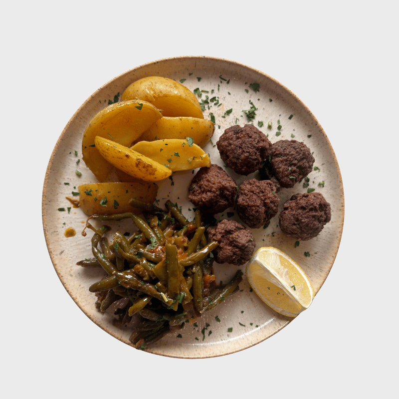 Keftedes with Tzatziki Sauce