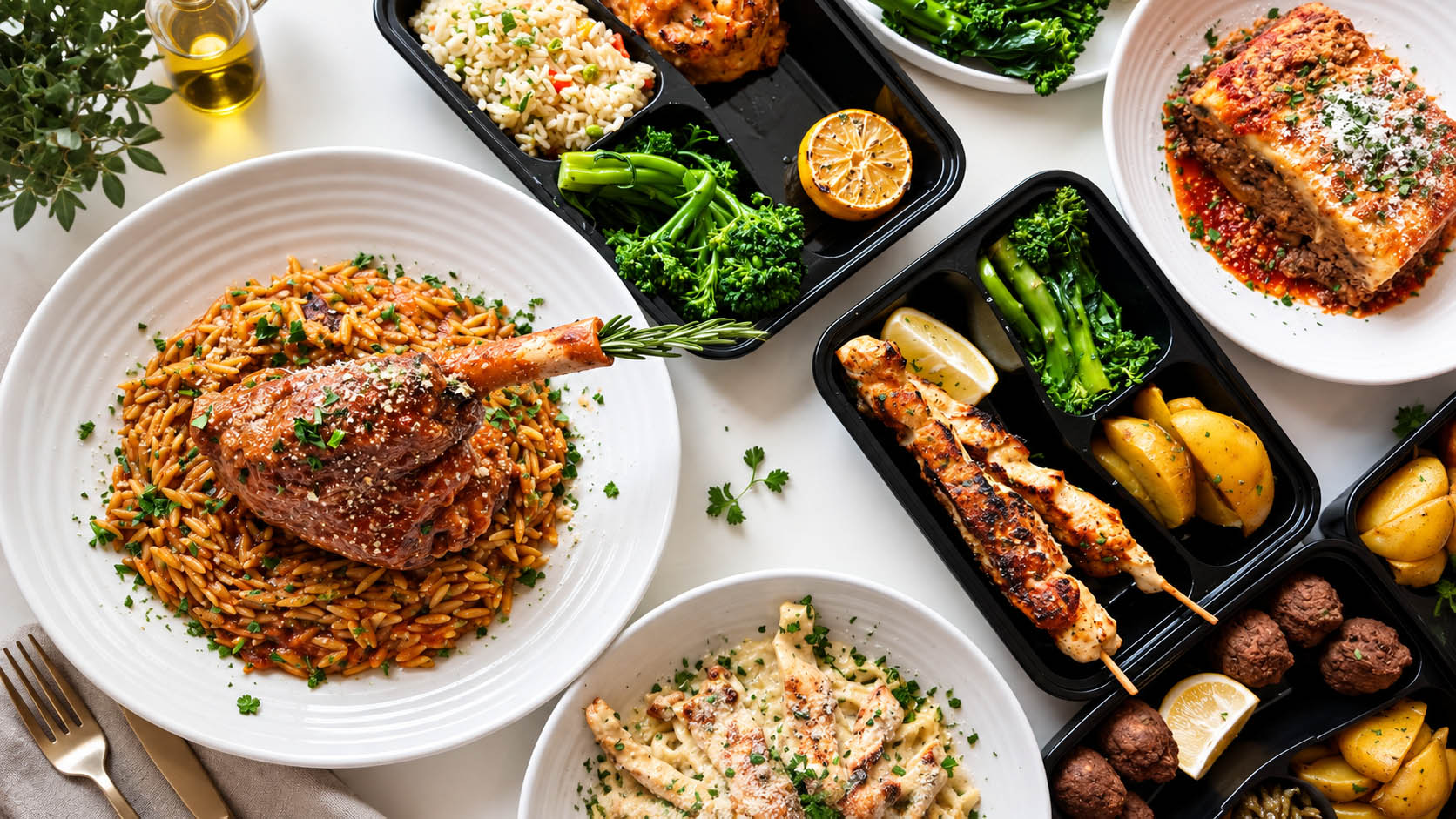 Fresh Mediterranean meals from Estiatorio Plaka